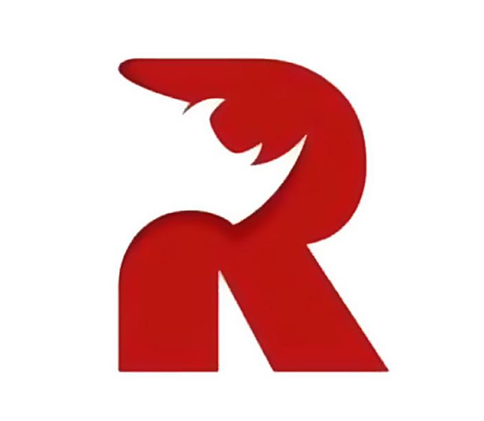 正负形创意logo设计字母“R”的正方形设计【正负形logo设计】