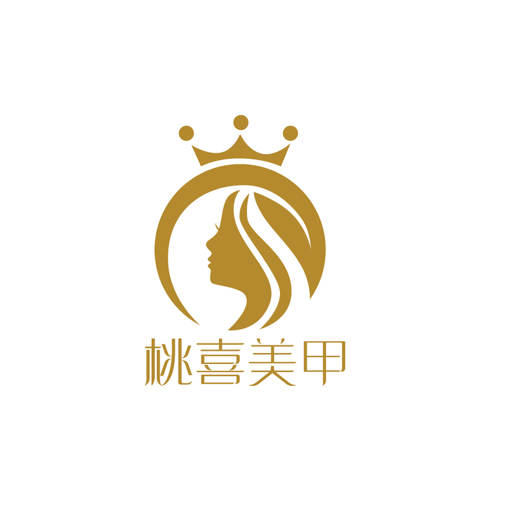 桃喜美甲logo