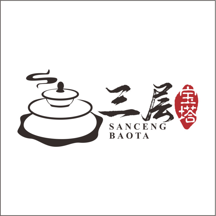 三层宝塔logo