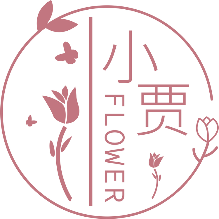 小贾鲜花logo