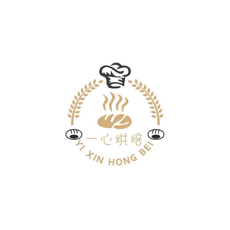 一心烘焙logo