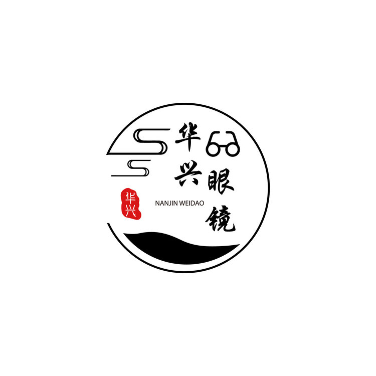 华兴眼镜logo