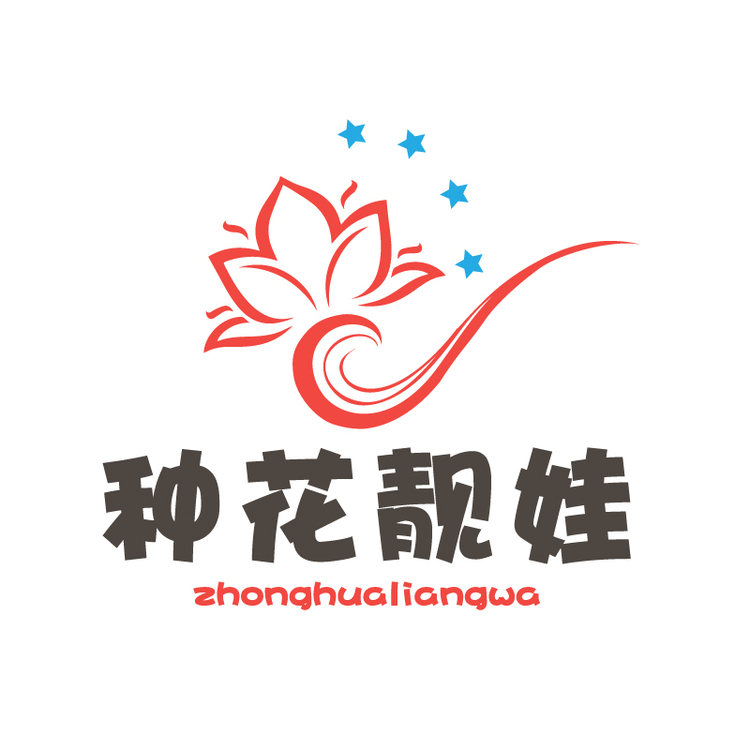 种花靓娃logo