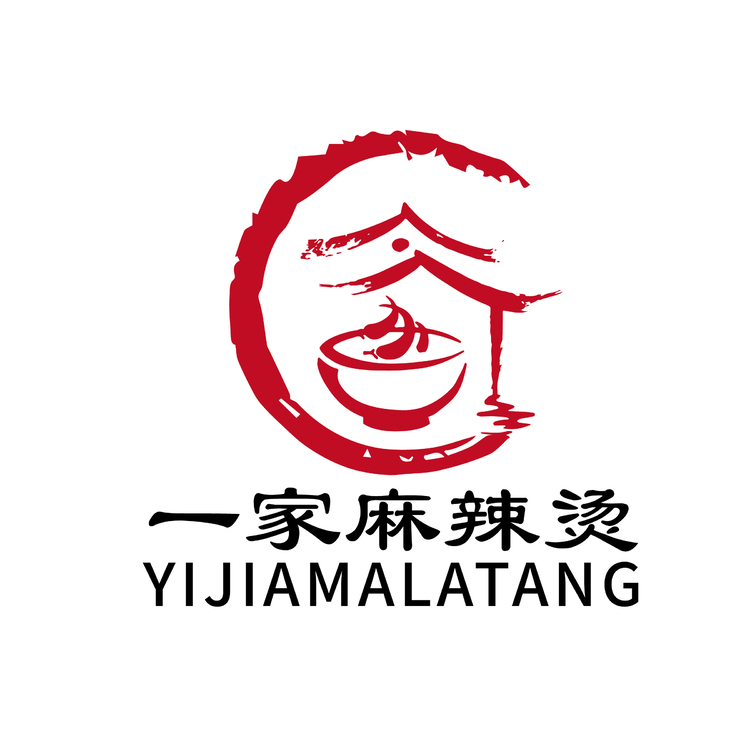 一家麻辣烫logo