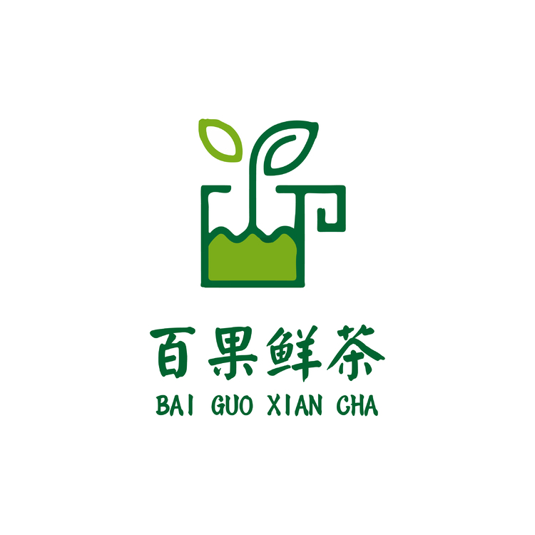 百果鲜茶logo