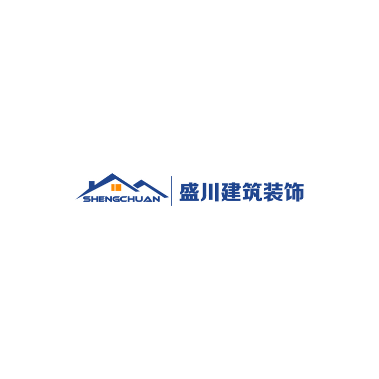 盛川建筑装饰logo