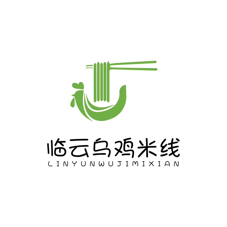 临云乌鸡米线logo