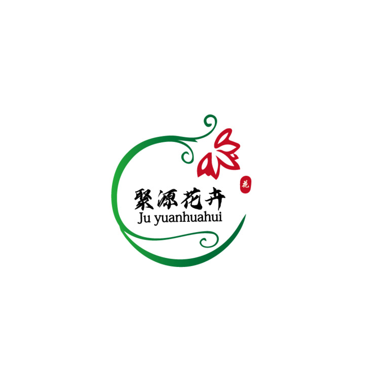 聚源花卉logo