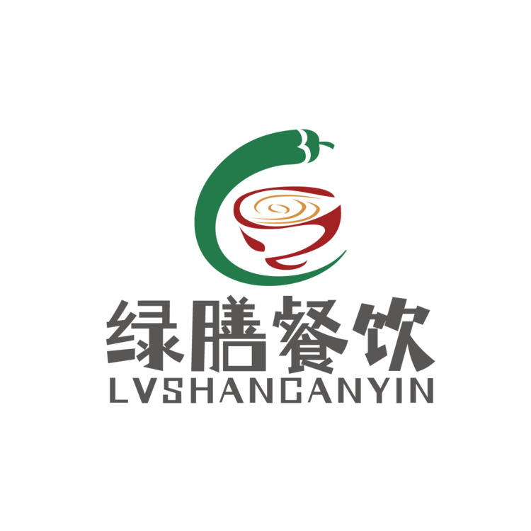 绿膳餐饮logo