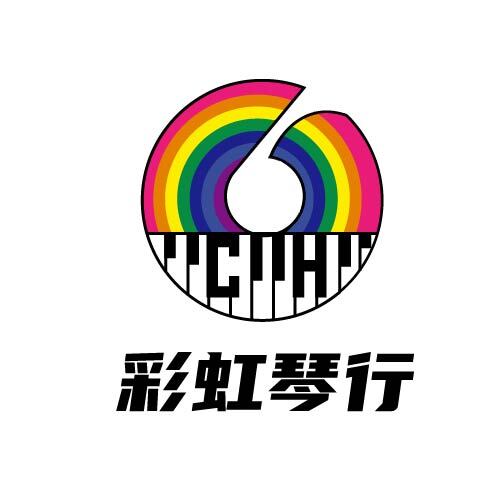 彩虹琴行logo