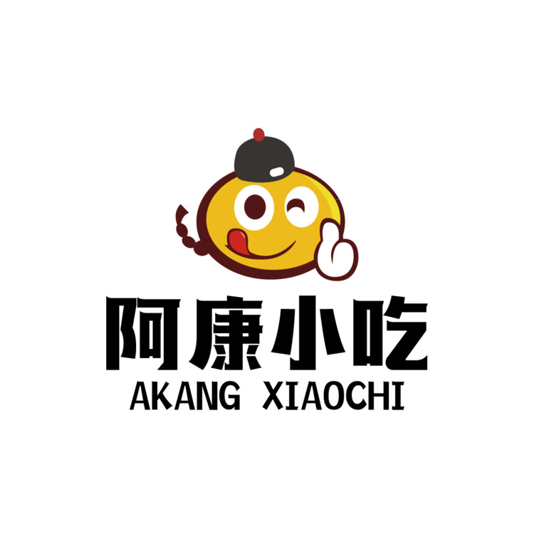 阿康小吃logo