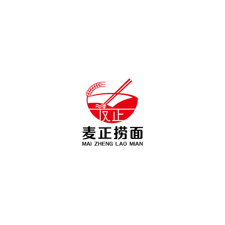 麦正捞面logo