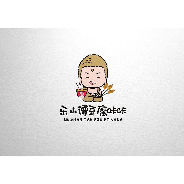 乐山谭豆腐咔咔logo