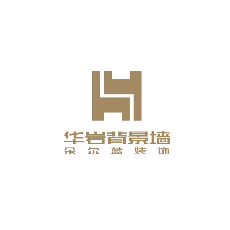 华岩背景墙logo