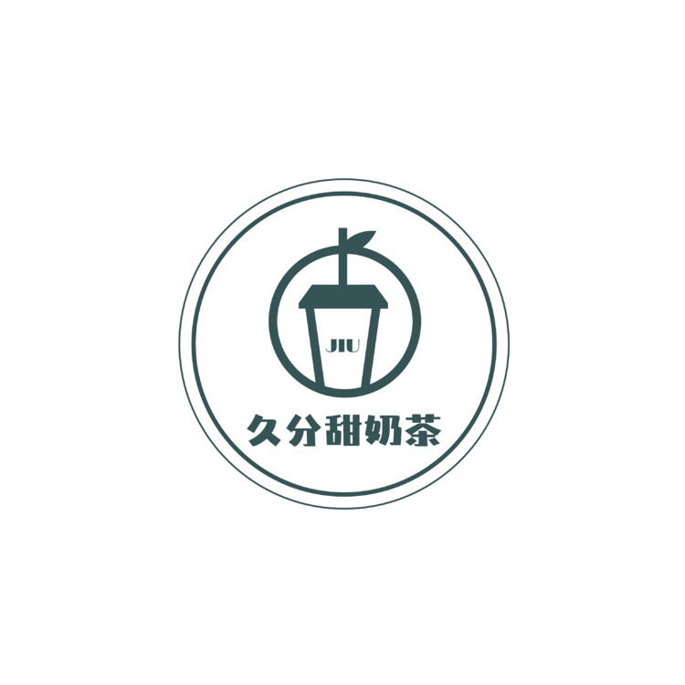 久分甜奶茶logo