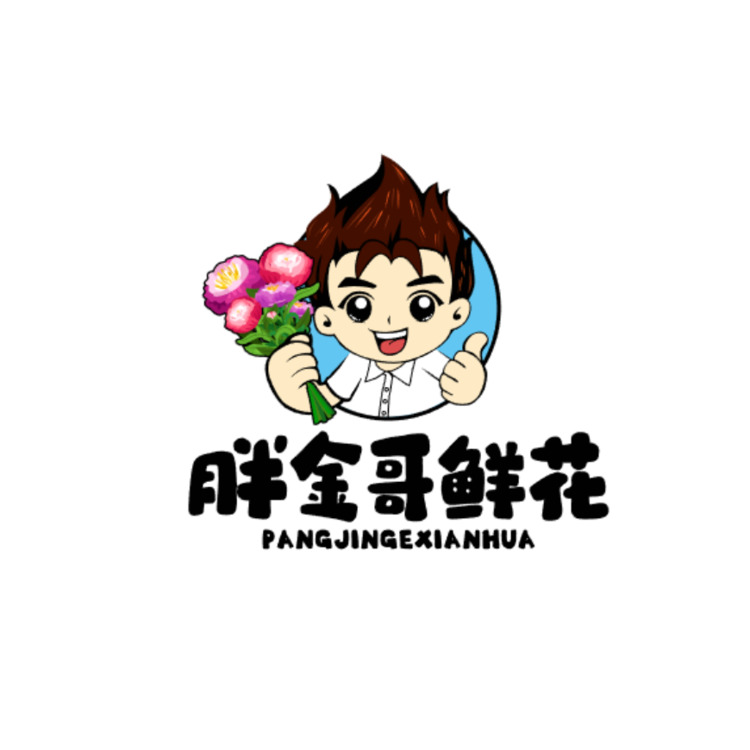 胖金哥鲜花logo