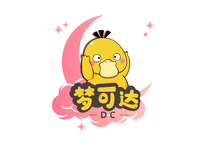 可达鸭卡通logo