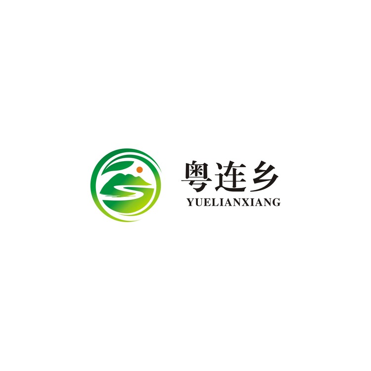 粤连乡logo