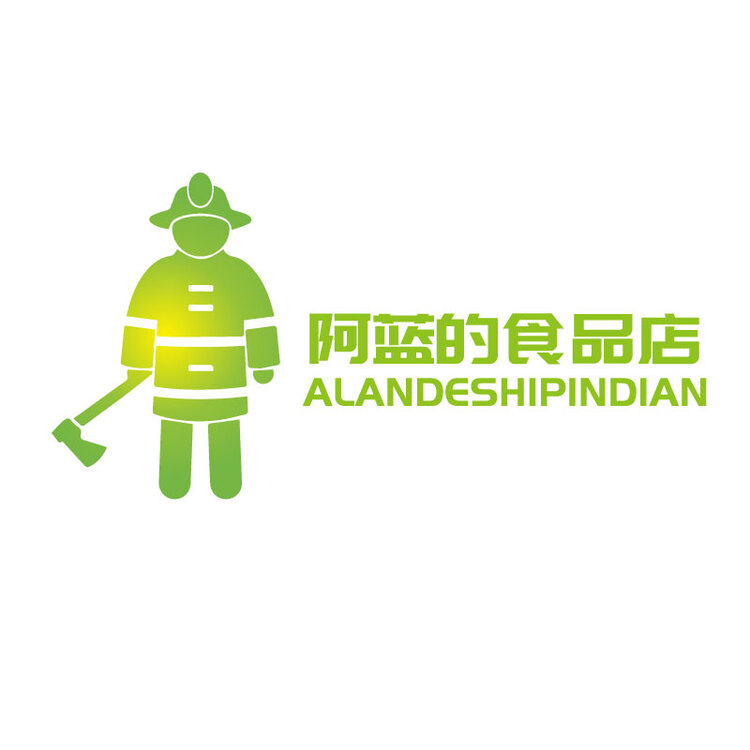 阿蓝的食品店logo