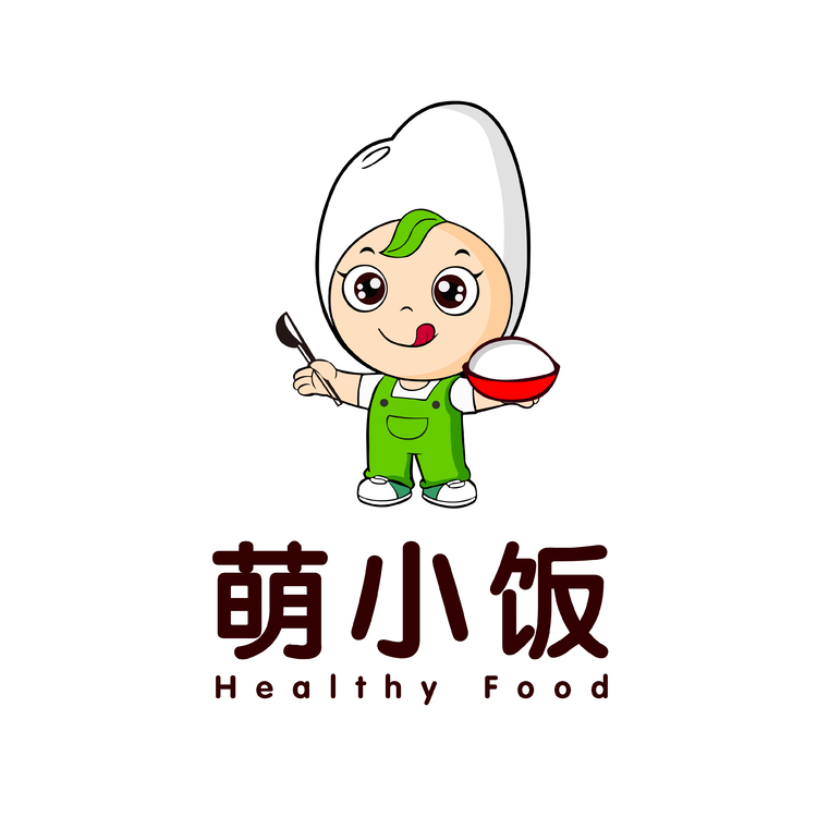 萌小饭logo