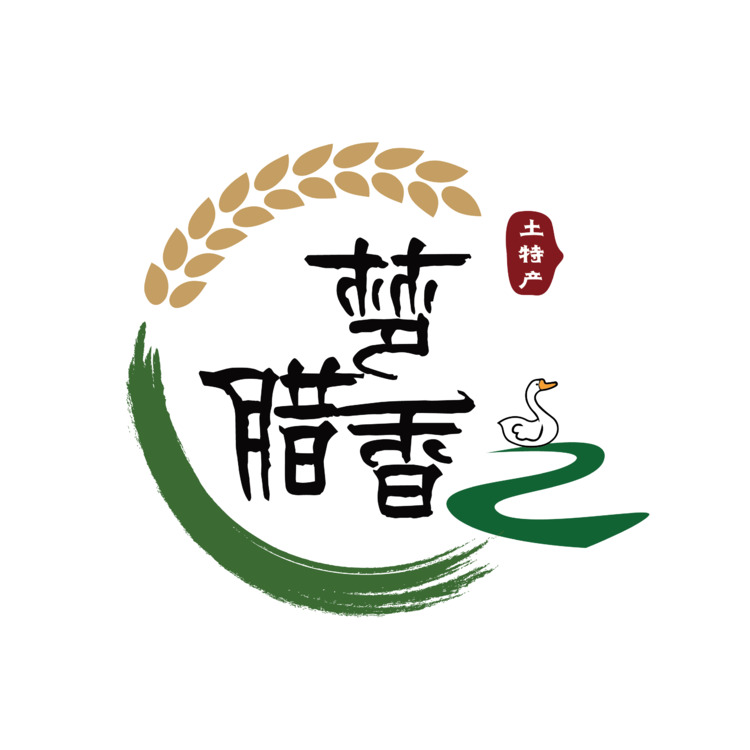 梦腊香土特产logo