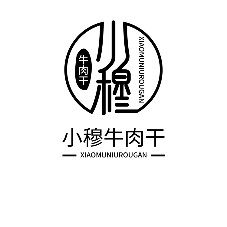 小穆牛肉干logo