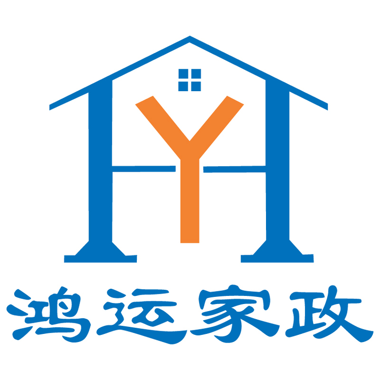 鸿运家政logo