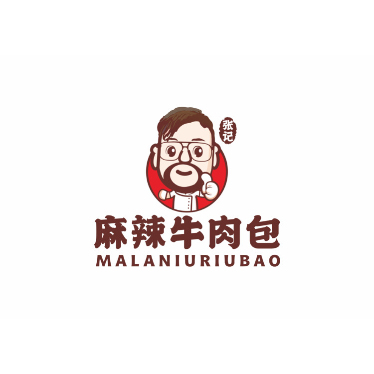 张记麻辣牛肉包logo