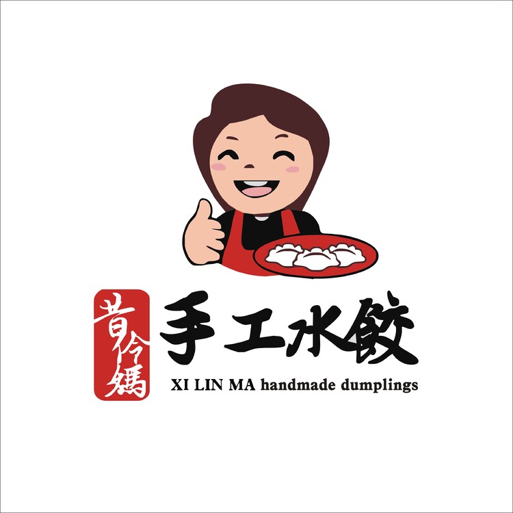 手工水饺logo