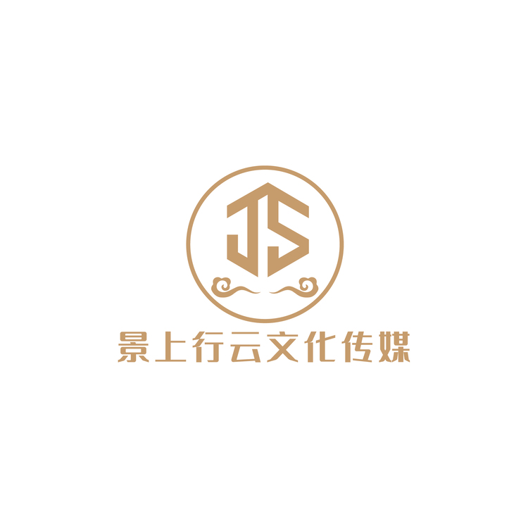 景上行云文化传媒logo