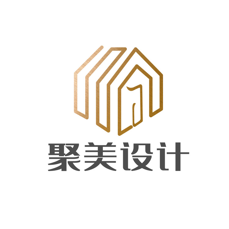 聚美设计logo