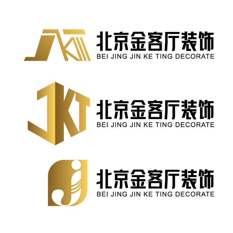 北京金客厅装饰logo