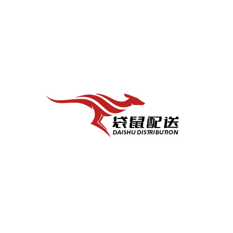 袋鼠配送logo