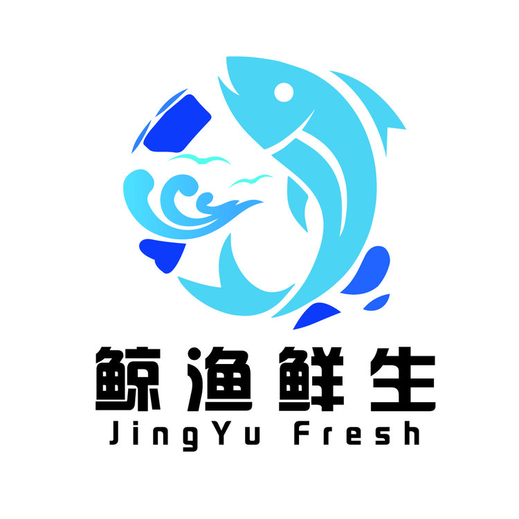 鱼图案logo 寓意图片