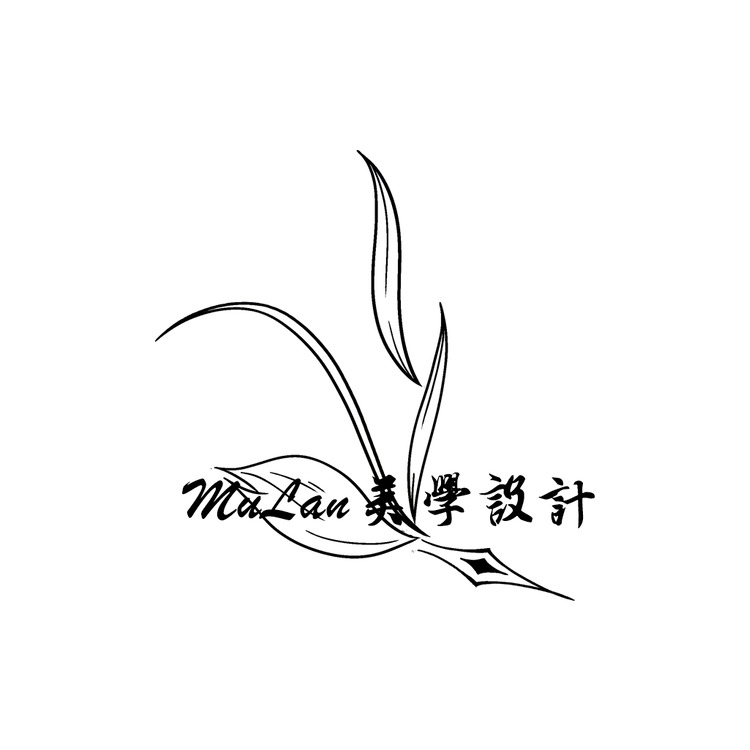 木兰美学设计logo