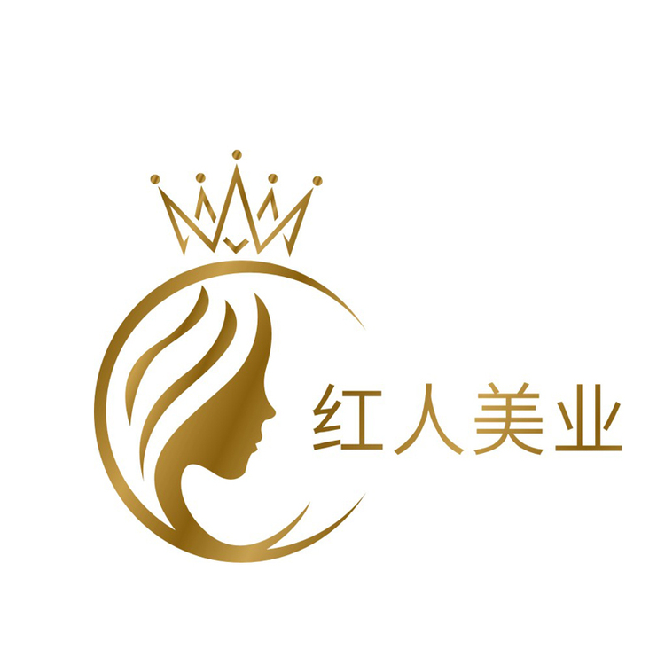 红人美业logo设计