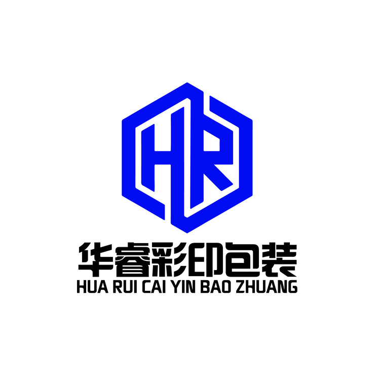 华睿彩印包装logo