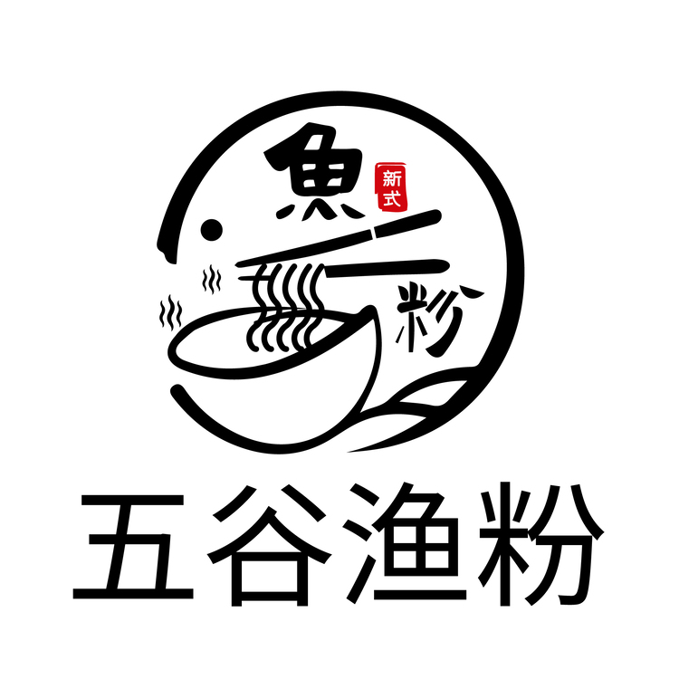 五谷渔粉logo