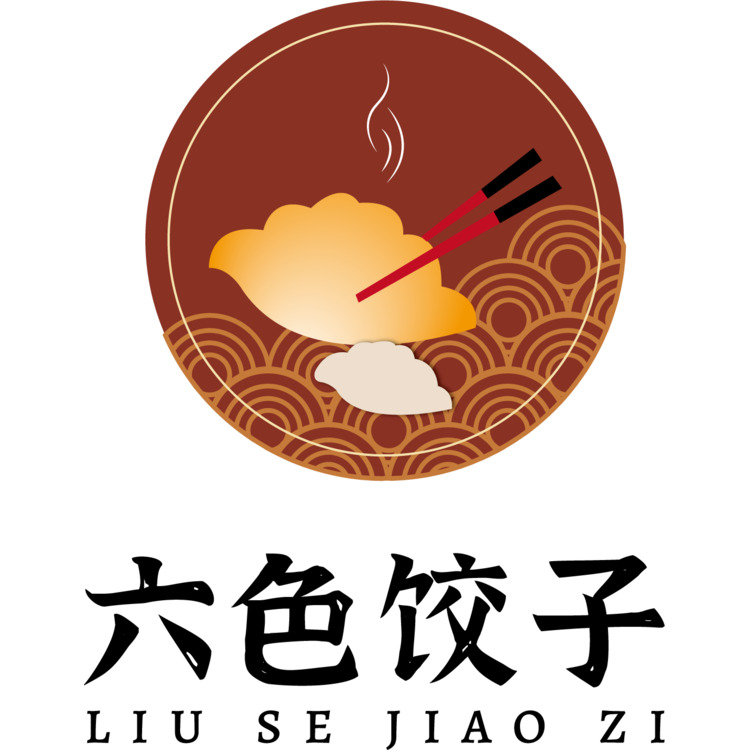 六色饺子logo