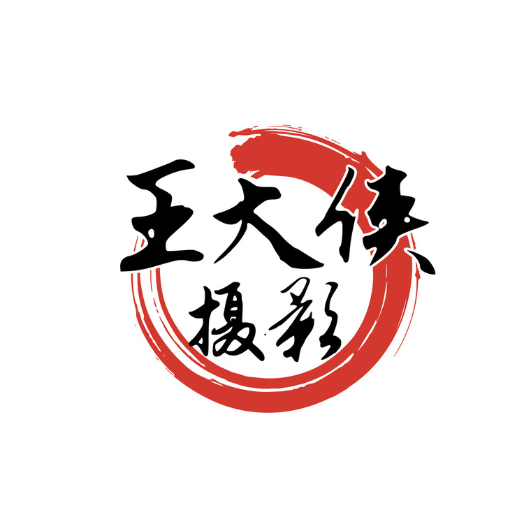 王大侠摄影logo