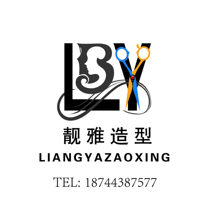 靓雅造型logo