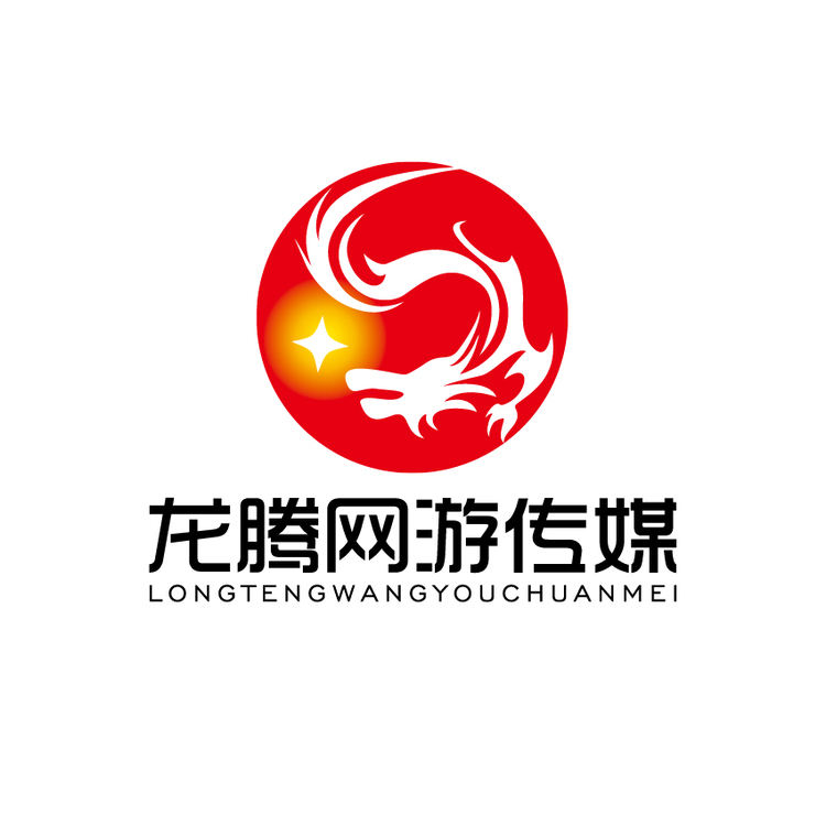 龙腾网游传媒logo