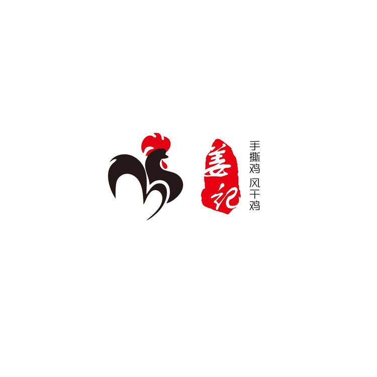 姜记手撕鸡风干鸡logo