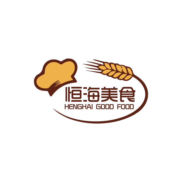 恒海美食logo