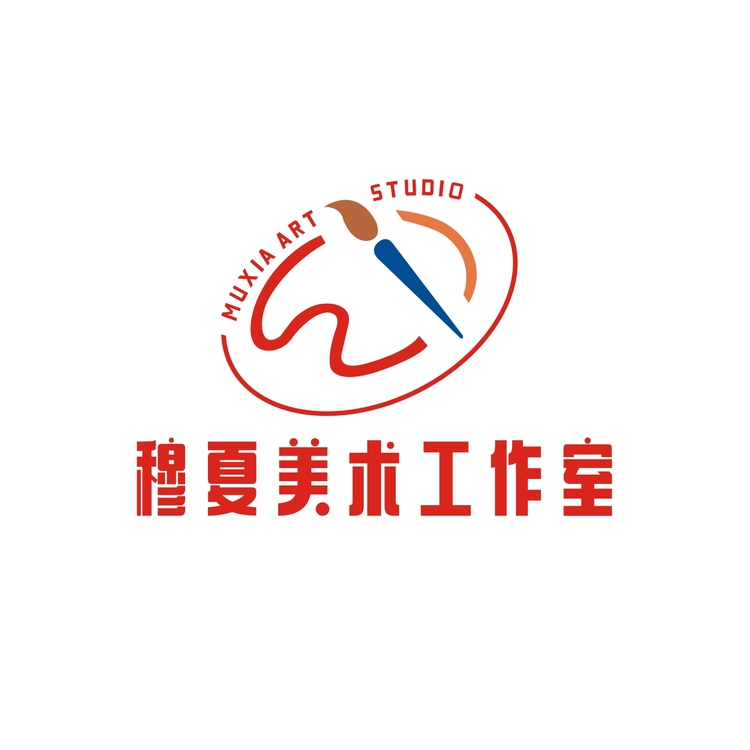 穆夏美术工作室logo