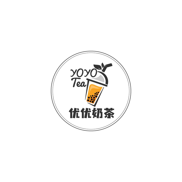 yoyo奶茶logo