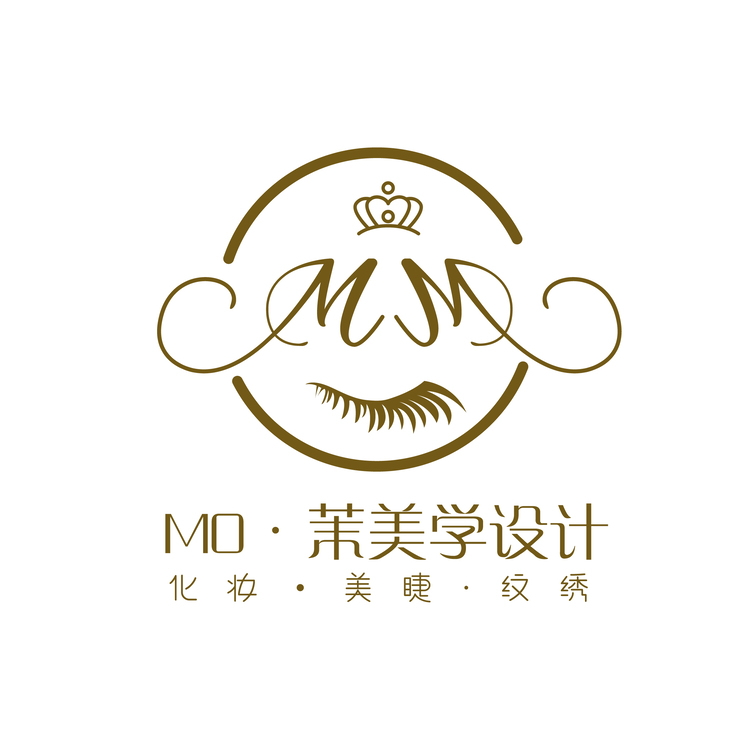 MO•茉美学设计logo